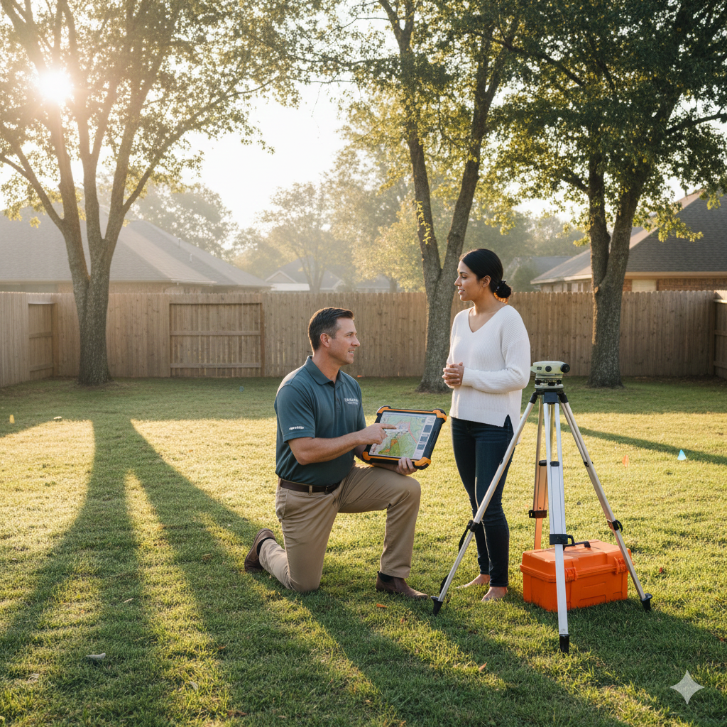 Stop the Change Orders: What to Know Before Starting Your Backyard Project 1 Homeowner reviewing outdoor living plans before signing a backyard construction contract