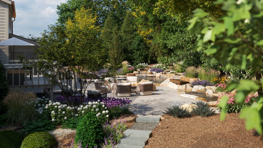 Natural Waterfall Swim Pond