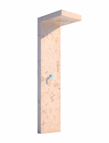 MARBELLA limestone outdoor shower